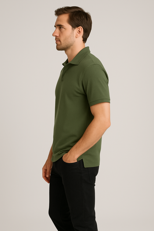 Olive Polo for Men