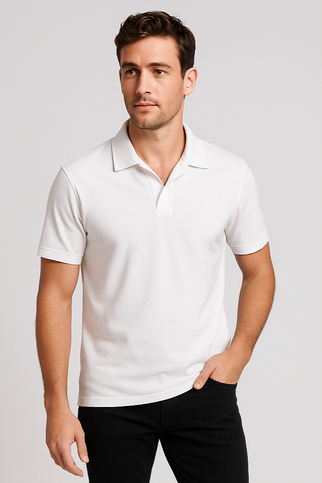 White Polo for Men