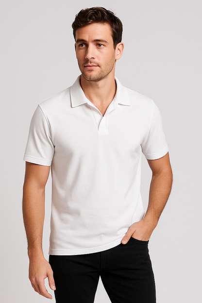 White Polo for Men