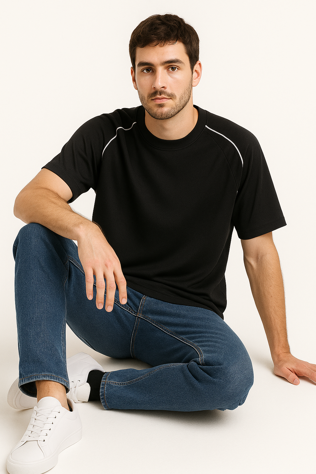 Black Sports T-Shirt for Men