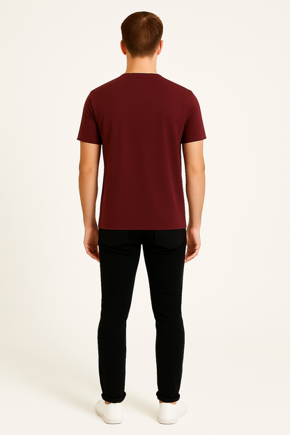 Brownish Red T-Shirt for Men