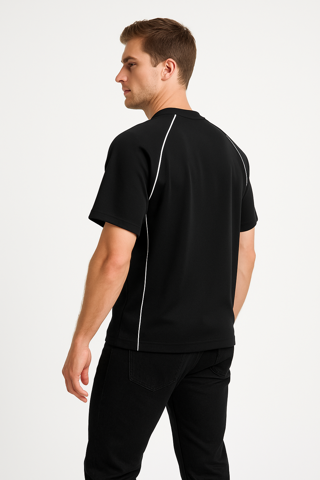 Black Sports T-Shirt for Men