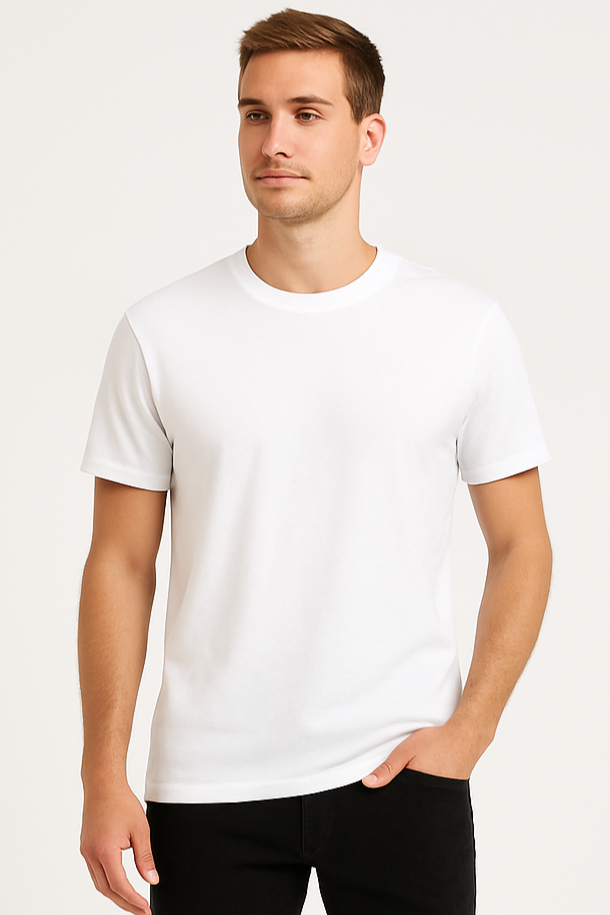 White T-Shirt for Men