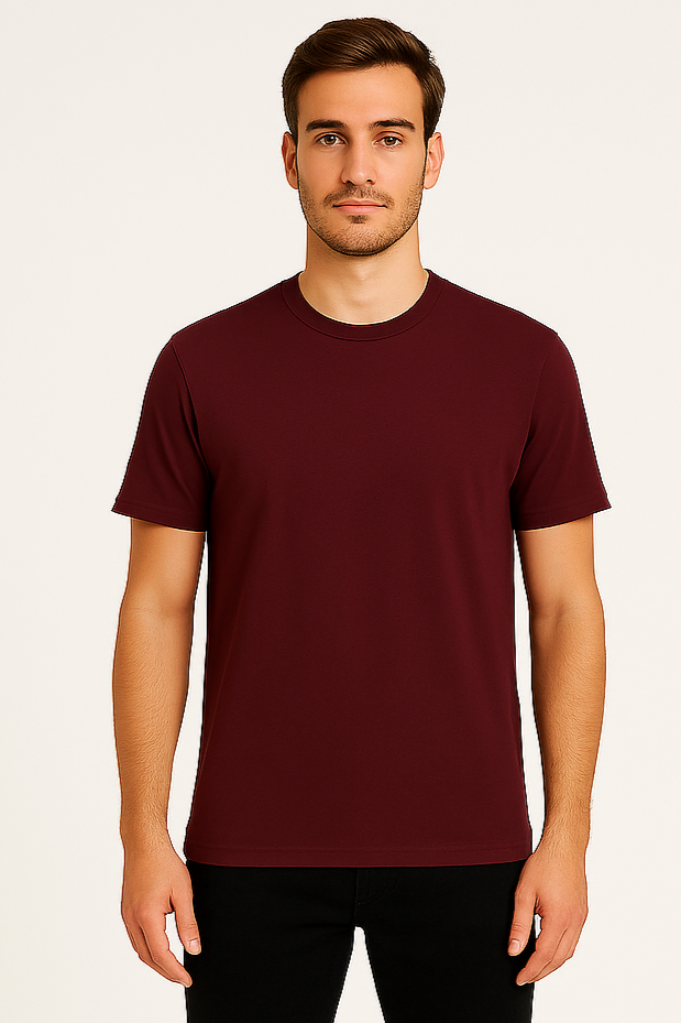 Brownish Red T-Shirt for Men