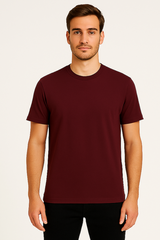 Brownish Red T-Shirt for Men