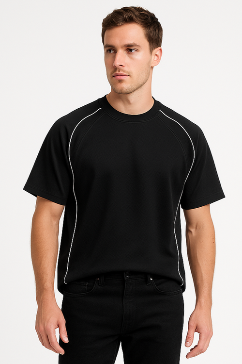 Black Sports T-Shirt for Men